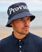 100% Cotton Made in Canada Wordmark Bucket Hat Navy - Province of Canada