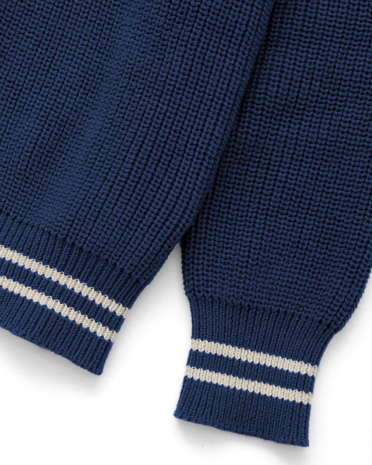 Made in Canada 100% Cotton Knit Cardigan Marine - Unisex - Province of Canada