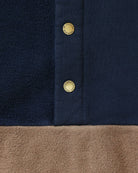 Made in Canada 100% Cotton Reverse Fleece Pullover Navy Blue Chestnut Brown - Unisex - Province of Canada