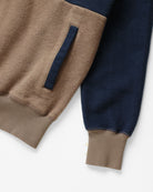 Made in Canada 100% Cotton Reverse Fleece Pullover Navy Blue Chestnut Brown - Unisex - Province of Canada