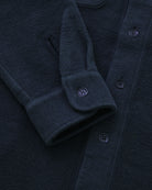 Made in Canada 100% Cotton Reverse Fleece Overshirt Navy - Unisex - Province of Canada 