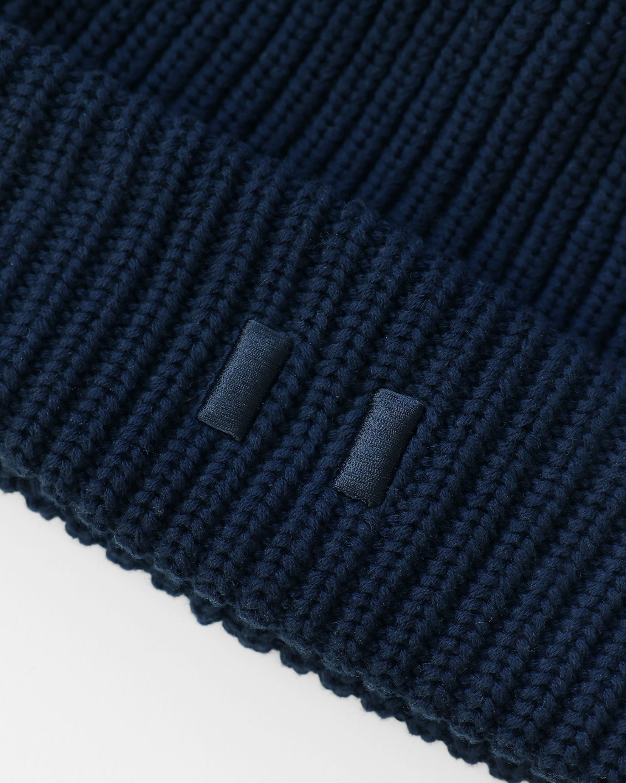 Made in Canada 100% Cotton Flag Cotton Knit Toque Navy - Province of Canada 