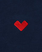 Made in Canada Organic Cotton Heart Tee Navy - Unisex - Province of Canada