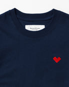 Made in Canada Organic Cotton Heart Tee Navy - Unisex - Province of Canada