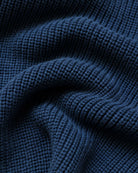 Made in Canada 100% Cotton Knit Half Zip Sweater Marine - Unisex - Province of Canada