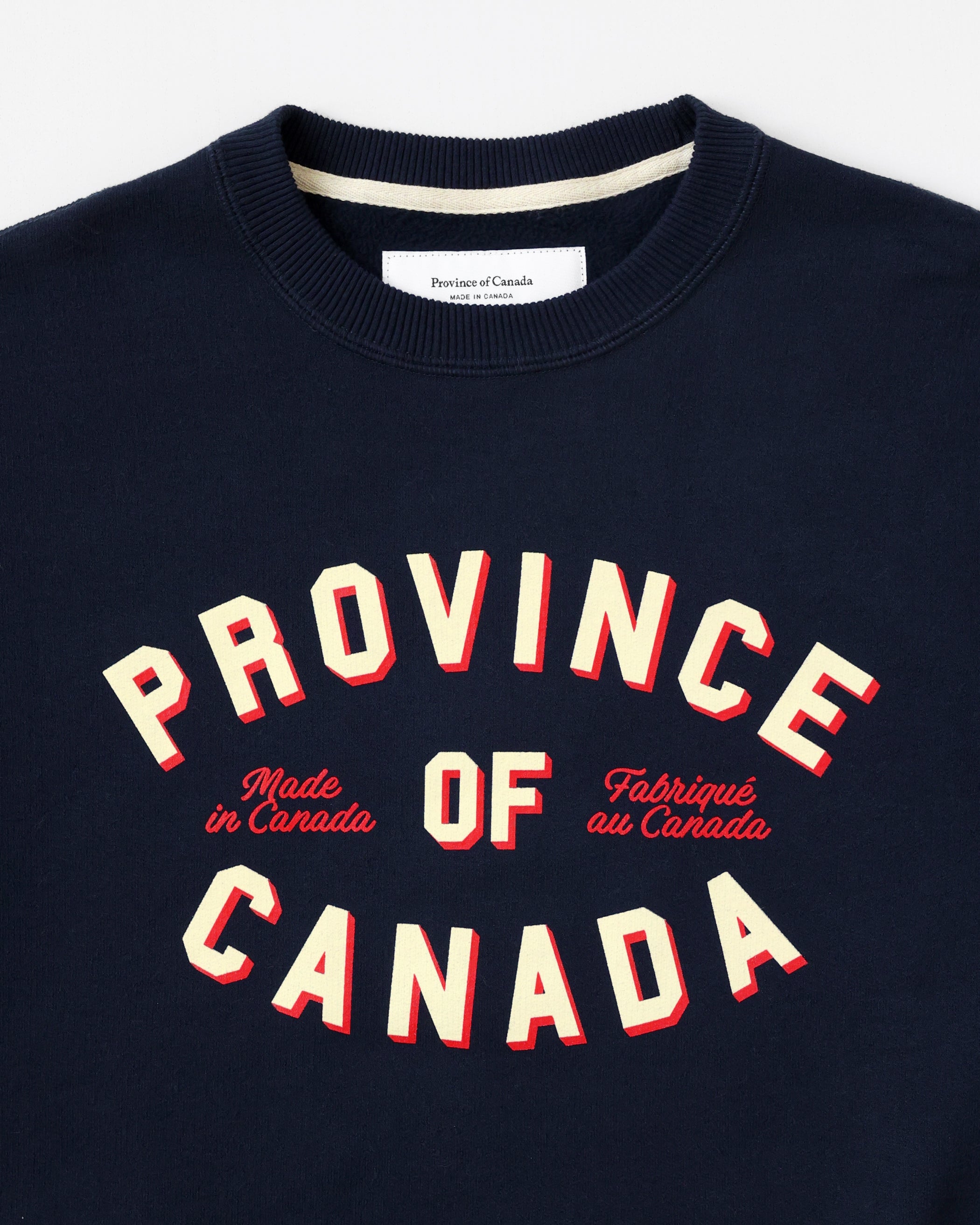 Made in Canada The Logo Fleece Sweatshirt Navy - Province of Canada