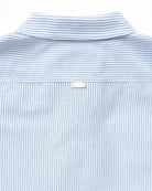 Made in Canada 100% Cotton Oxford  Stripe Button Down Shirt Royal Blue - Unisex - Province of Canada