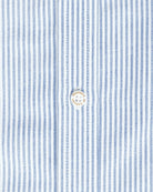 Made in Canada 100% Cotton Boxy Oxford Stripe Shirt Royal - Womens - Province of Canada 
