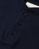 Made in Canada - Almost Pyjama Rib Henley Navy - Unisex - Province of Canada