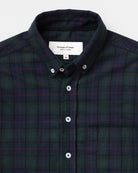Made in Canada 100% Cotton Navy Plaid Flannel Shirt Navy Green Red - Unisex - Province of Canada