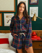 Made in Canada 100% Cotton Nick Plaid Flannel Pyjama Short - Womens - Province of Canada