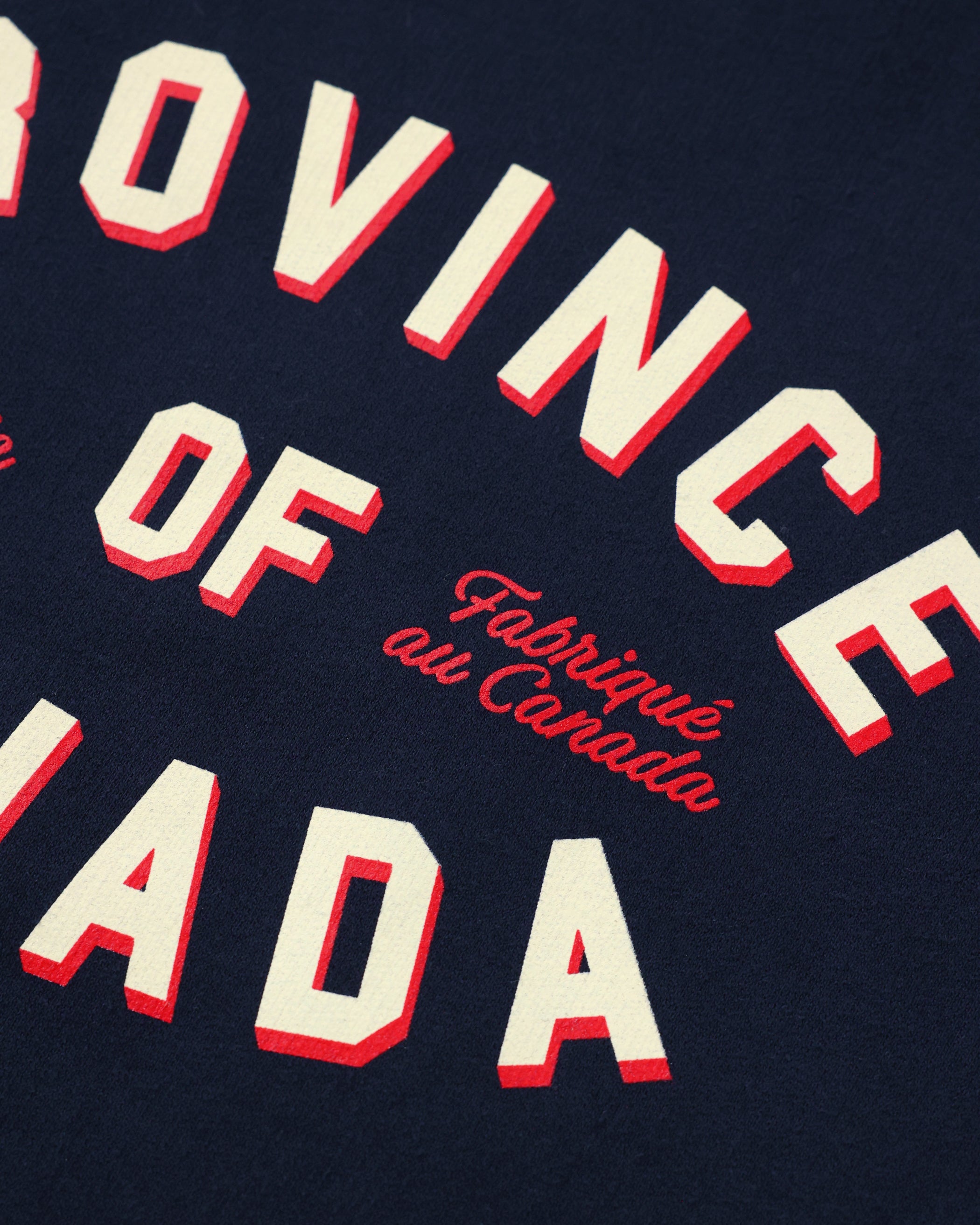 Made in Canada The Logo Fleece Sweatshirt Navy - Province of Canada