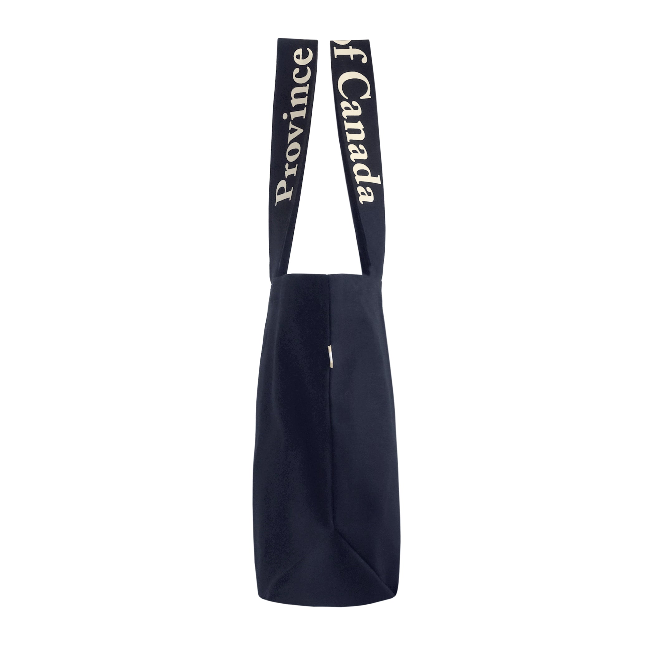 Made in Canada 100% Cotton Canvas Wordmark Tote Bag Navy Blue - Province of Canada