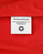 Made in Canada 100% Organic Cotton Canada Football Club Tee Red - Unisex - Province of Canada