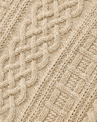 Made in Canada 100% Cotton Ivy Cable Knit Sweater Heather Beige - Unisex - Province of Canada