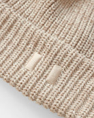 Made in Canada 100% Cotton Flag Cotton Knit Toque Heather Beige - Province of Canada 