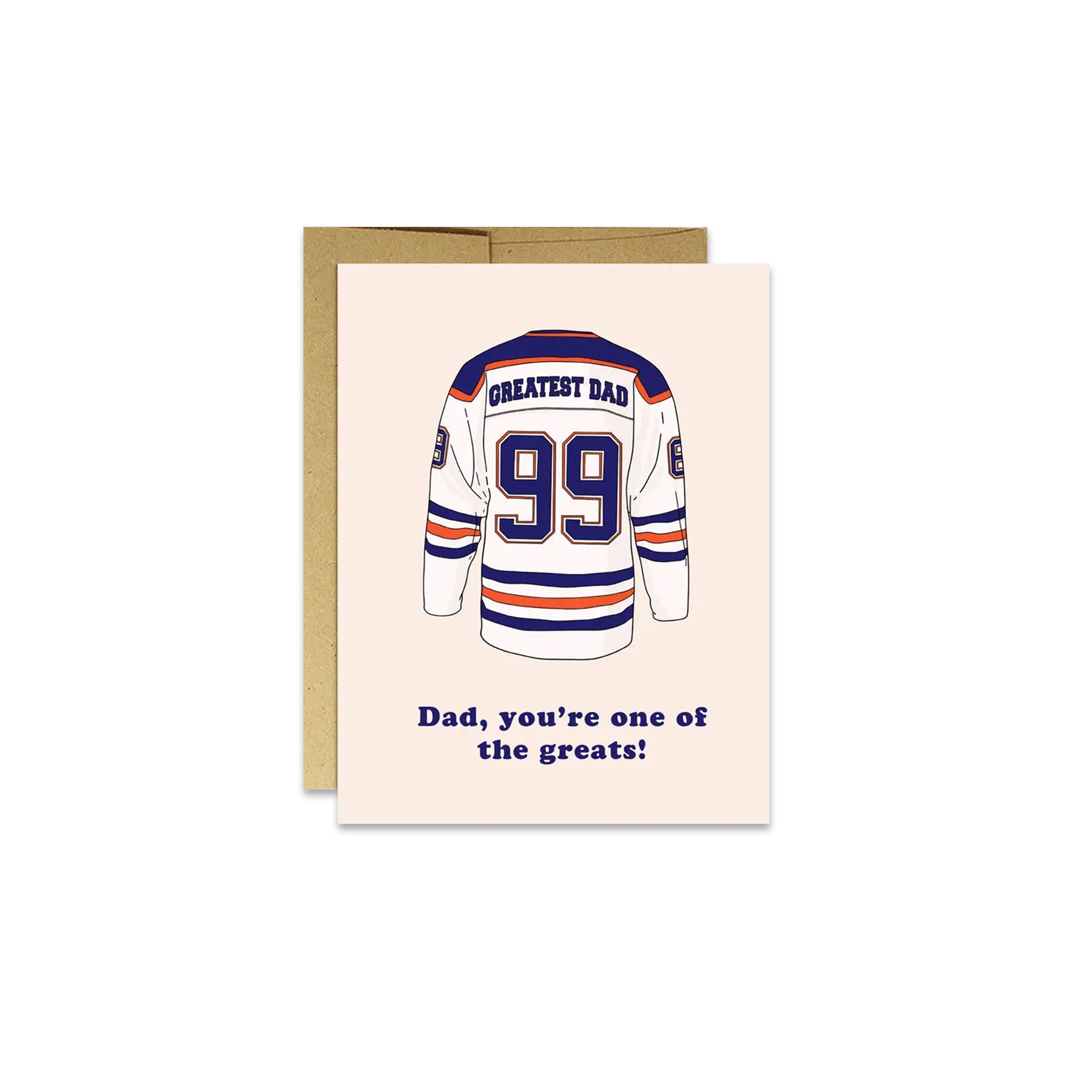 One of the Greats Hockey Father's Day Greeting Card - Made in Canada - Province of Canada