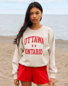 Ottawa Fleece Sweatshirt Eggshell - Made in Canada - Province of Canada