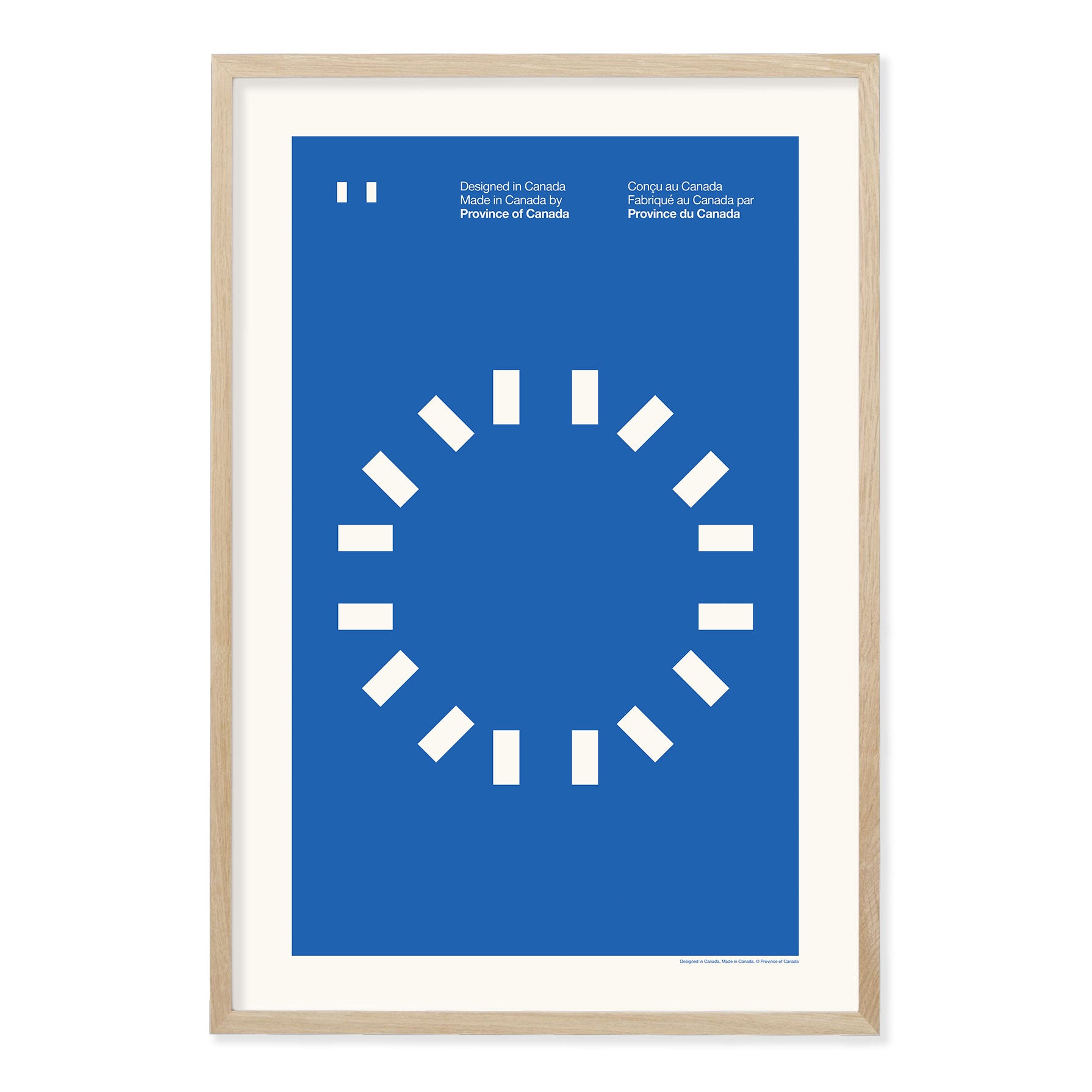 Made in Canada Flag Circle Print - Province of Canada