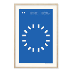 Made in Canada Flag Circle Print - Province of Canada