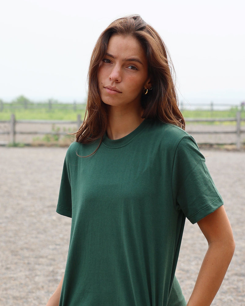 Made in Canada 100% Organic Cotton Pocket T-Shirt Dress Cloud - Province of Canada