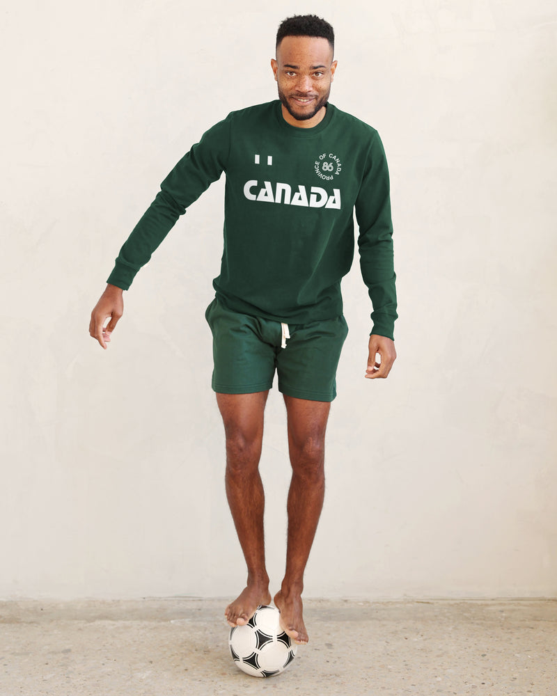 Made in Canada 100% Organic Cotton The Keeper Kit Long Sleeve Tee Unisex - Province of Canada - Soccer