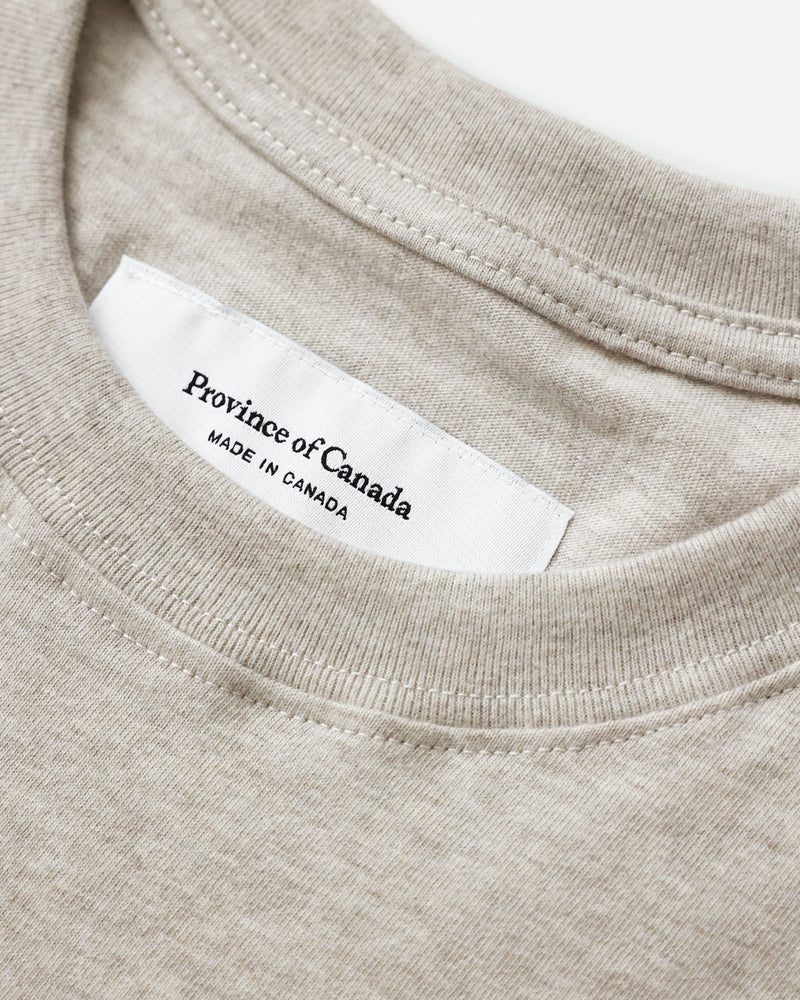 Made in Canada 100% Cotton Monday Tee T-Shirt Oatmeal - Province of Canada