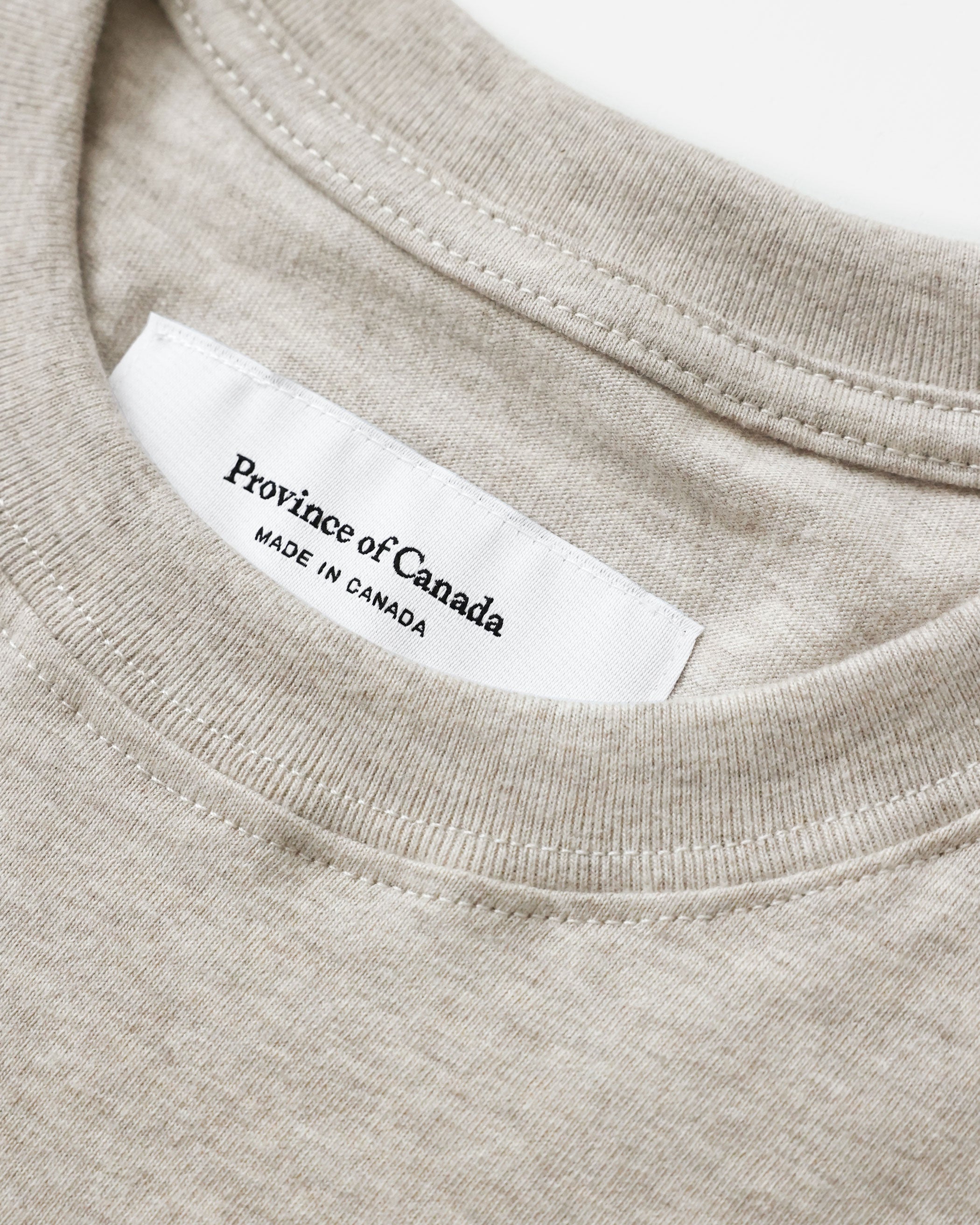 Made in Canada 100% Cotton Pocket T-Shirt Dress Oatmeal - Province of Canada