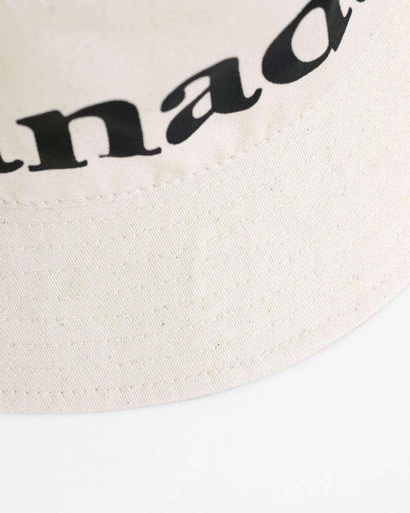 Made in Canada 100% Cotton Wordmark Bucket Hat Natural - Province of Canada
