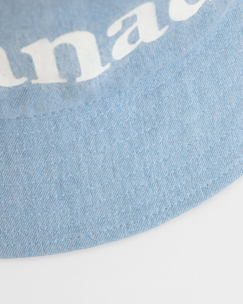 Made in Canada 100% Cotton Wordmark Bucket Hat Denim - Province of Canada