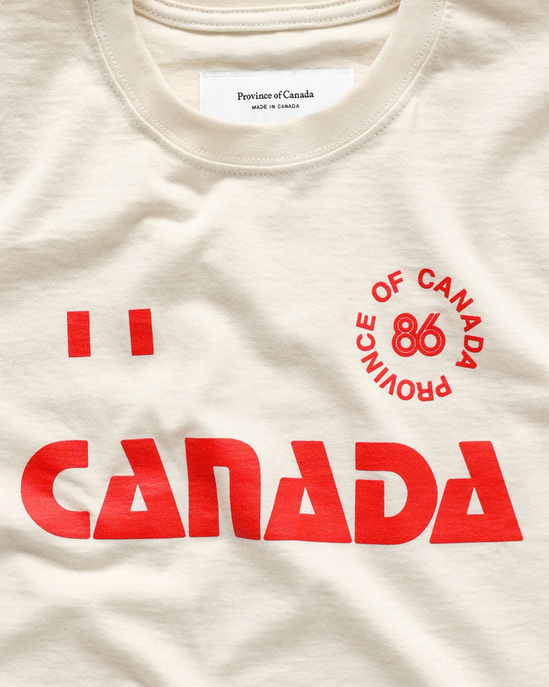 The Player Kit Canada Tee Natural - Unisex - Made in Canada - Province of Canada