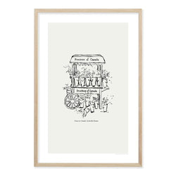 Made in Canada Floral Cart Print - Province of Canada