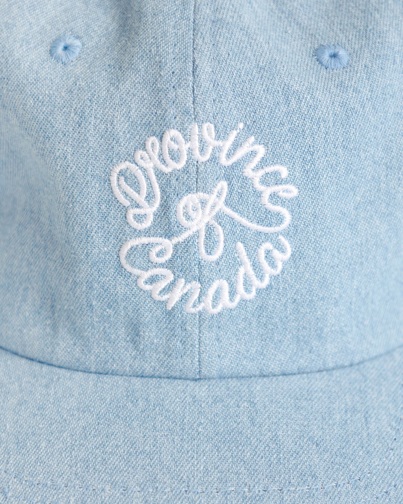 Made in Canada 100% Cotton Crest Denim Baseball Hat - Province of Canada
