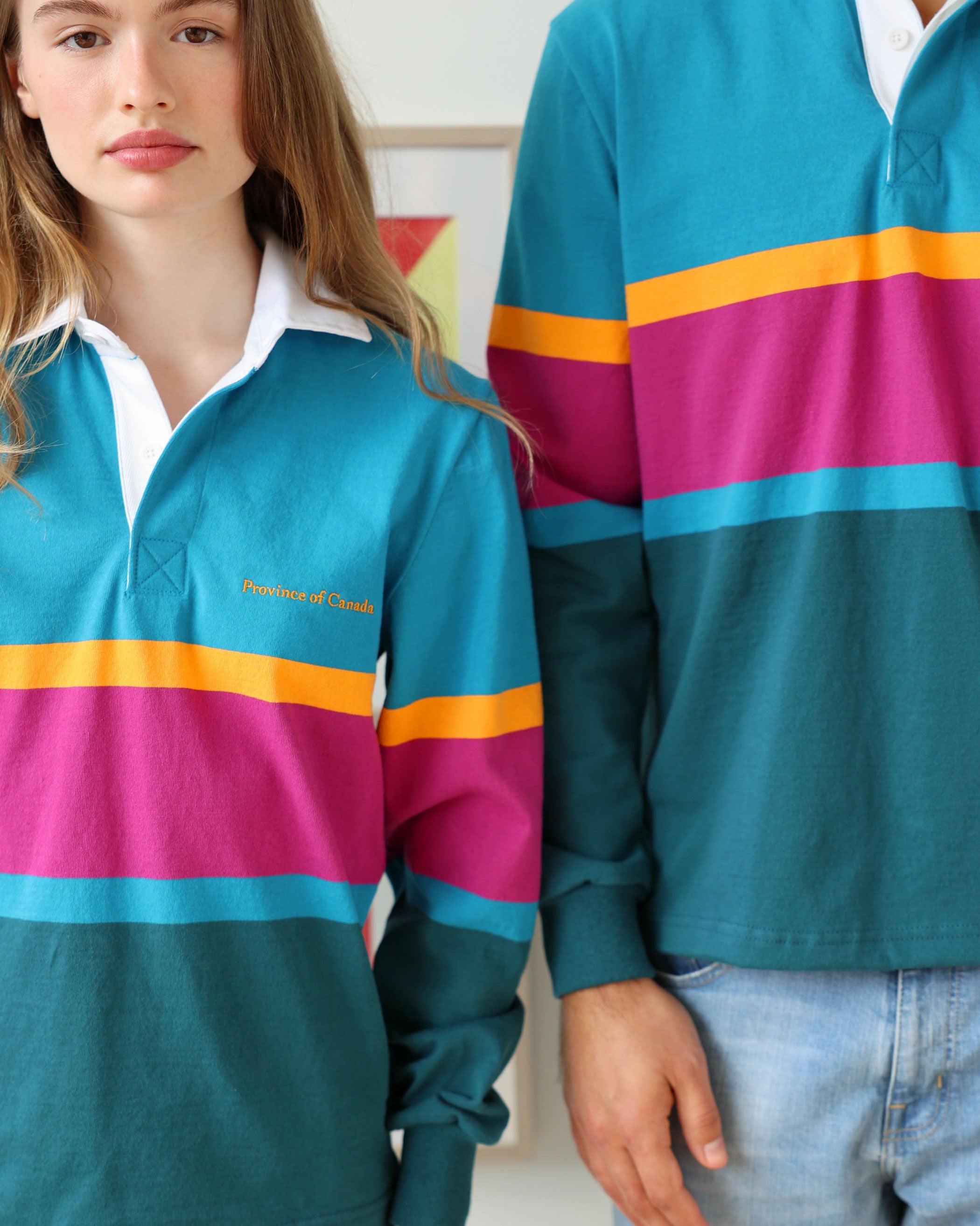 Made in Canada Austin Rugby Shirt - Unisex 100% Cotton - Province of Canada