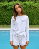 Made in Canada 100% Organic Cotton Cottage Tour Long Sleeve Tee Cloud - Unisex - Province of Canada