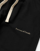 Made in Canada Relaxed French Terry Sweatpant Black - Unisex - Province of Canada