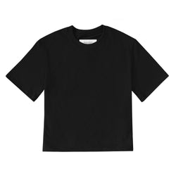 Monday Crop Top Tee Black - Made in Canada - Province of Canada