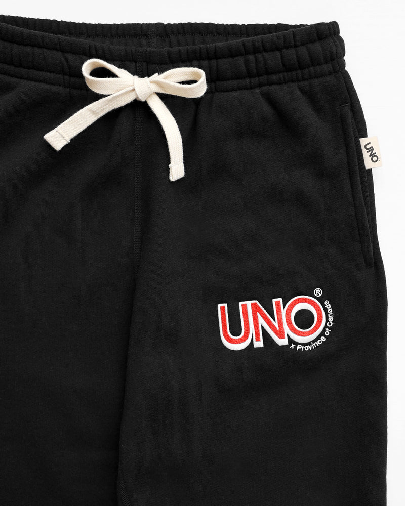 Uno Fleece Sweatpants Black - Made in Canada - Province of Canada