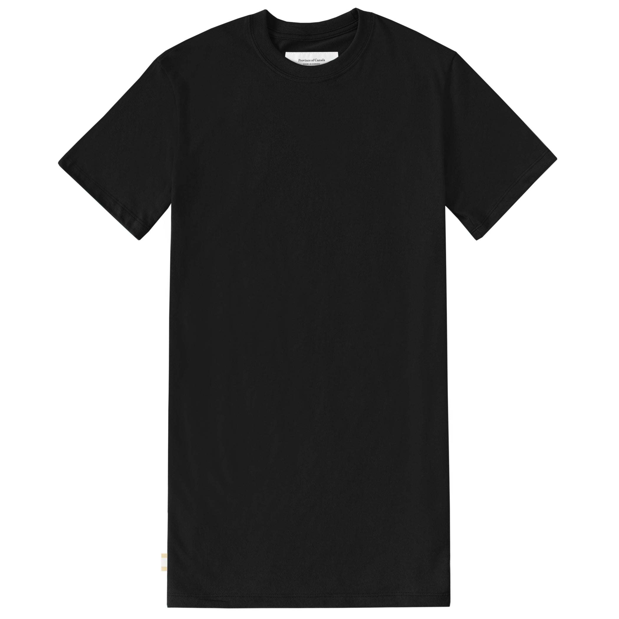 Pocket T-Shirt Dress Black - Made in Canada