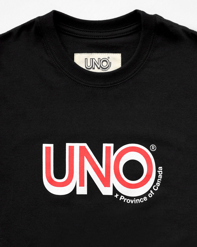 UNO Tee Black Unisex - Made in Canada - Province of Canada