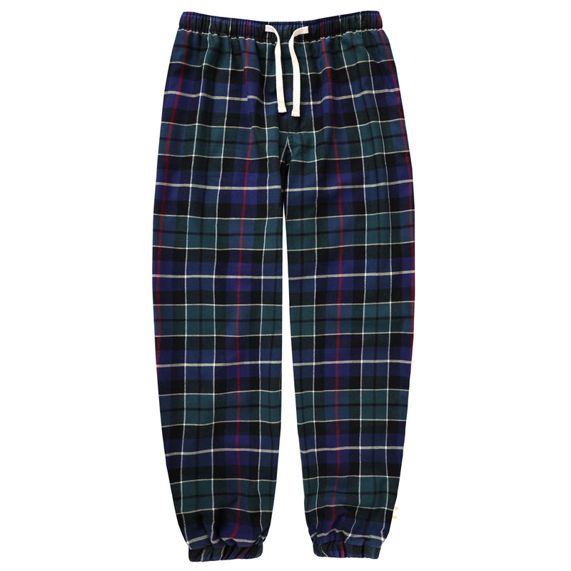 Plaid Flannel Pyjama Pant Navy - Unisex - Au Lit x Province of Canada -  Made in Canada