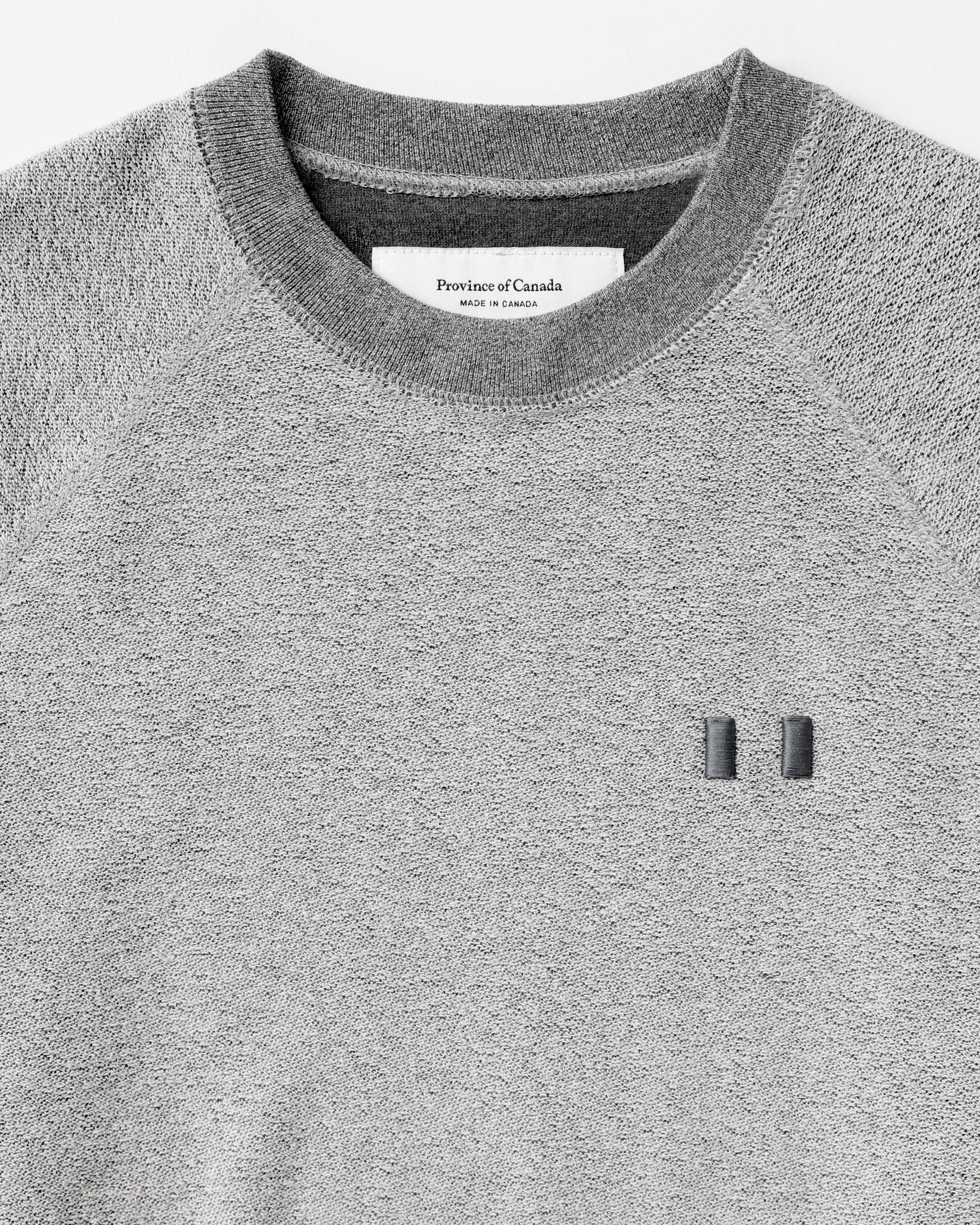 Made in Canada Reverse French Terry Sweatshirt Charcoal - Unisex - Province of Canada