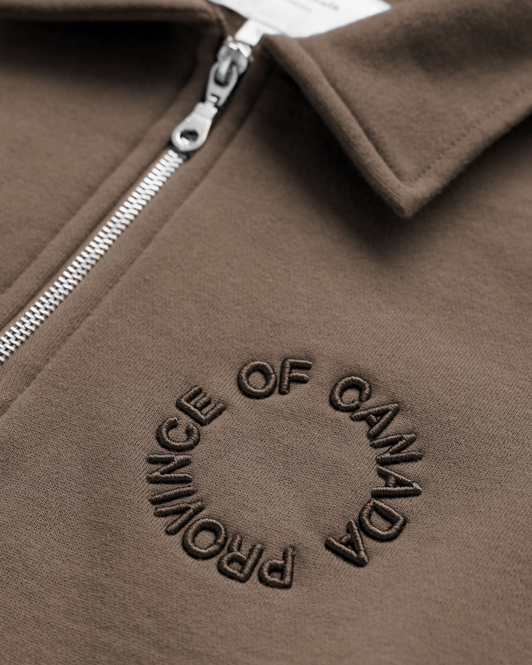 Half Zip Fleece Sweatshirt Chestnut - Unisex – Province of Canada