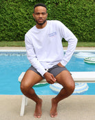Made in Canada 100% Organic Cotton Cottage Tour Long Sleeve Tee Cloud - Unisex - Province of Canada