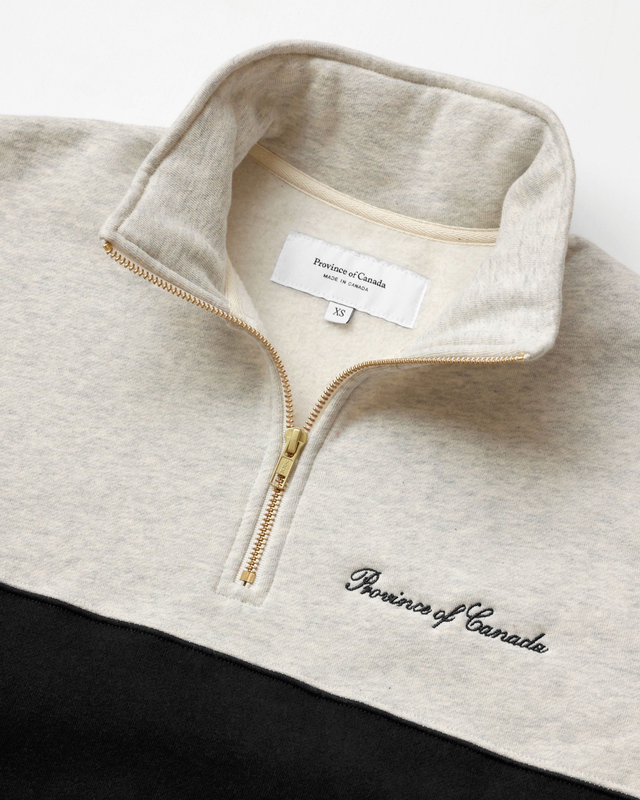 Club Fleece Half Zip Black - Unisex – Province of Canada