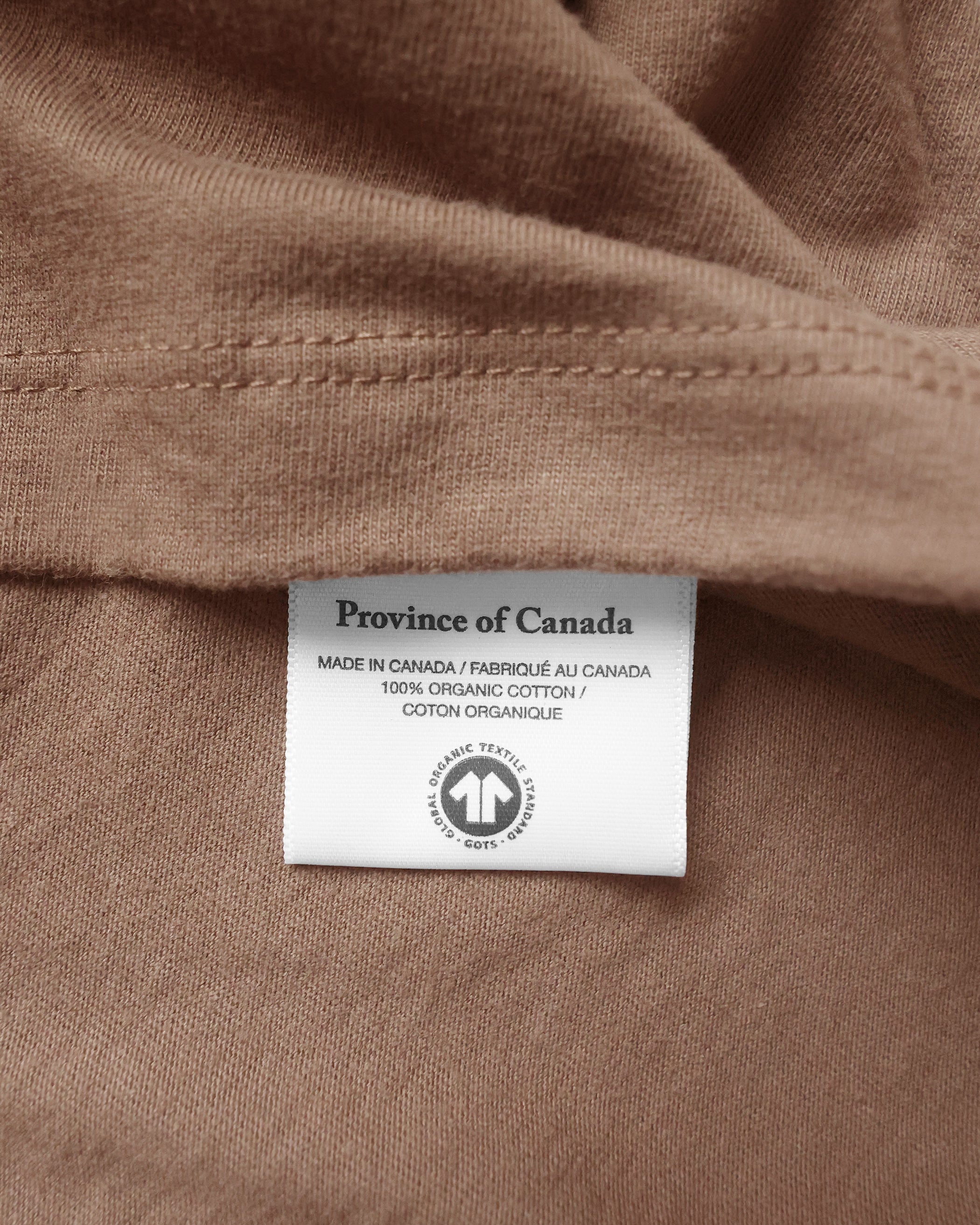 Made in Canada Flag Long Sleeve Tee Cocoa - Unisex - Province of Canada