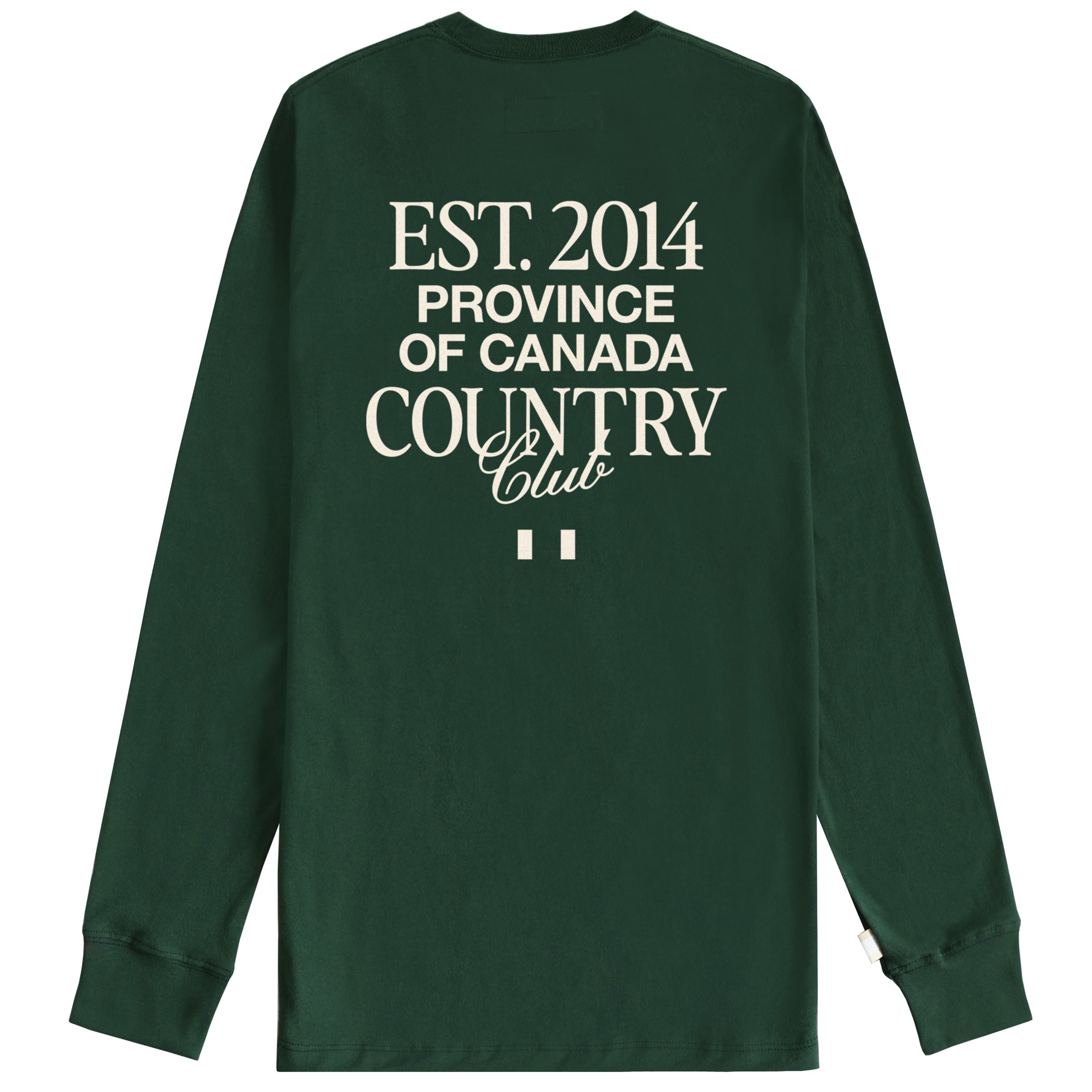 Made in Canada Country Club Long Sleeve Tee Forest - Unisex - Province of Canada