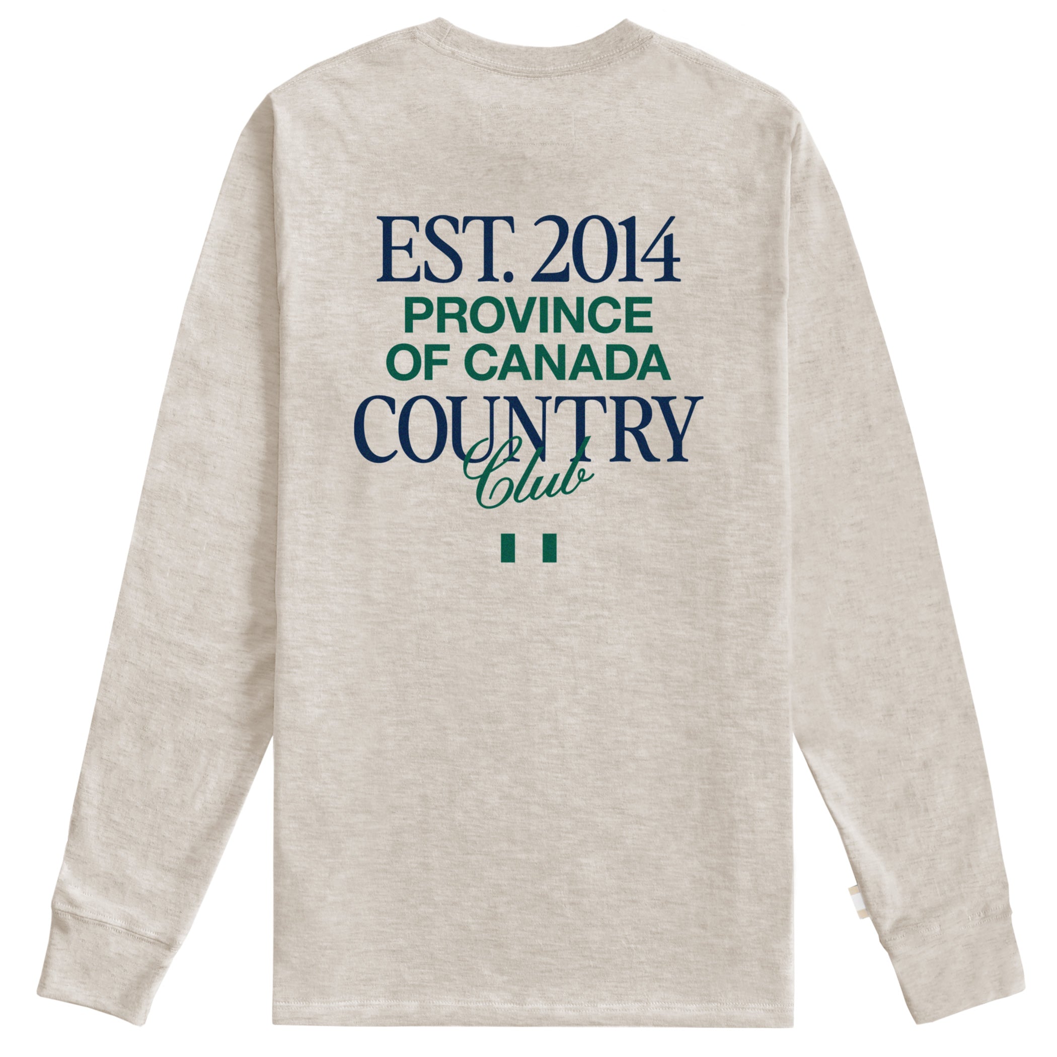 Made in Canada Country Club Long Sleeve Tee Oatmeal - Unisex - Province of Canada