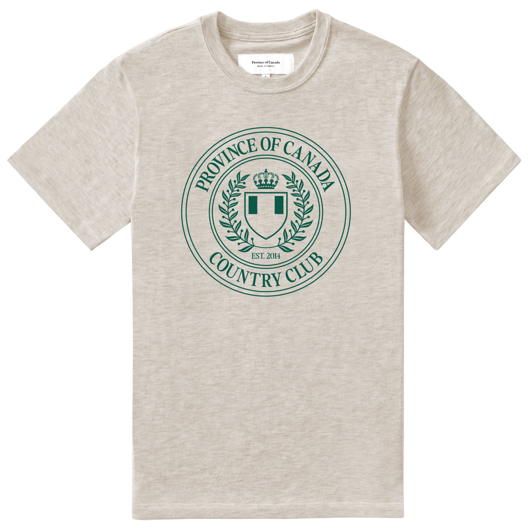 Made in Canada Country Club Tee Oatmeal - Unisex - Province of Canada