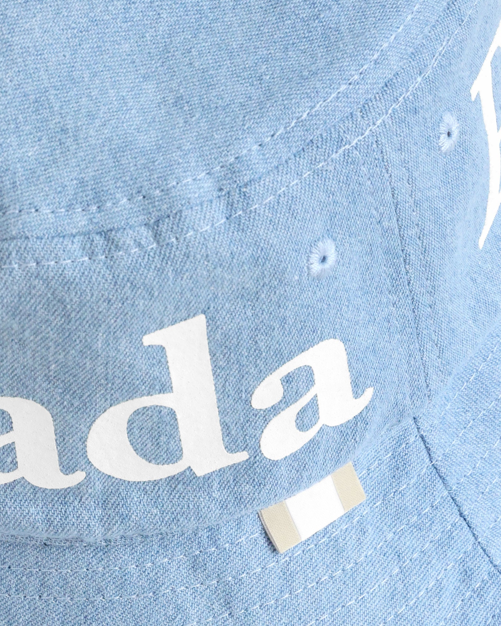 Made in Canada 100% Cotton Wordmark Bucket Hat Denim - Province of Canada